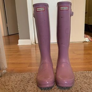 Lavender Hunter boots